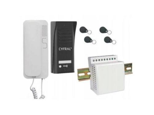 Intercom "Cyfral" "Cosmo" Kit Unifamiliar Preto