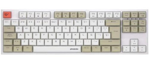 Teclado Mecânico P/ Jogos Phoenix Royal Tkl Branco