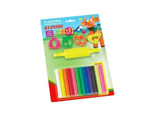 Blister 12 Rolos de Plasticina 17g