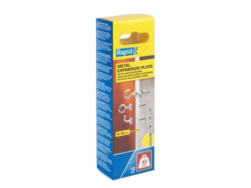Blíster 12 Unidades Bucha de Expansão Metálica Ø1.