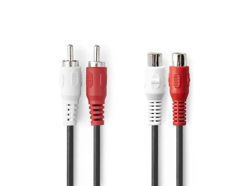 Nedis Cagl24205bk100 Cabo de Áudio 10 M 2 X Rca P.