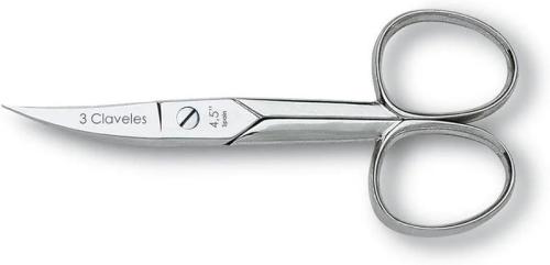Tesoura Corta-Unhas Curva 4,5" D 3 Claveles