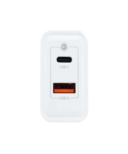 Cargador Coolbox Gan 30w Usb-C/Usb-A Pared
