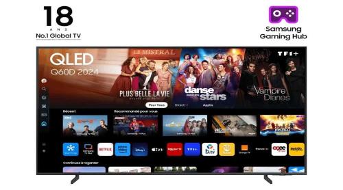 Tv Samsung 55" Tq55q60dauxxc (2024) Qled 4k Uhd Smart Tv