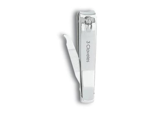 Corta-Unhas com Lima Cromado 8cm D 3 Claveles