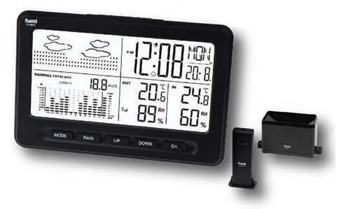 Esta&ccedil;&atilde;o Meteorol&oacute;gica com Chuva e Temperatura