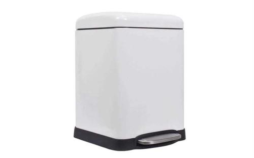 Balde do Lixo Urbano - 20 L - Quadrado - Branco Ma