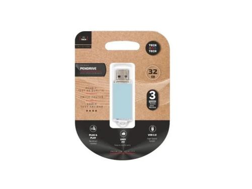 Pendrive 32gb Tech One Tech Basic Usb 2.0/ Azul C.
