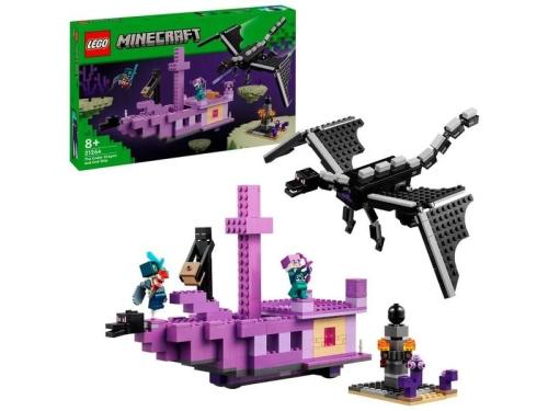 Lego Minecraft o Dragão Ender e o Navio do Fim