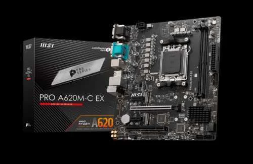 Placa-Mãe Pro A620m-C Amd 128gb Vga+Dvi+Hdmi+Dp
