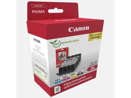 Canon Cli-581xl Bk/C/M/Y Photo Value Pack