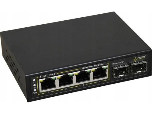 Switch Poe 4+2sfp Pulsar Sfg64