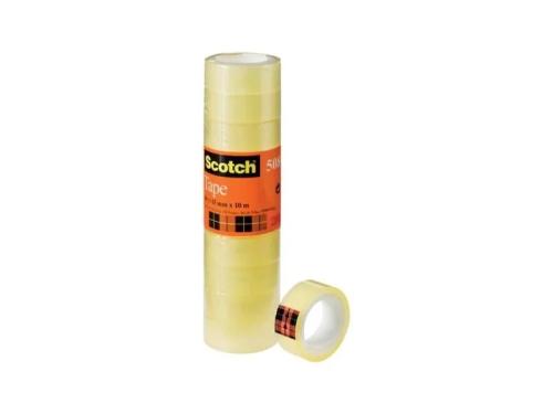Caja 8 Rollos Cinta Adhesiva 550 Transparente 19m.