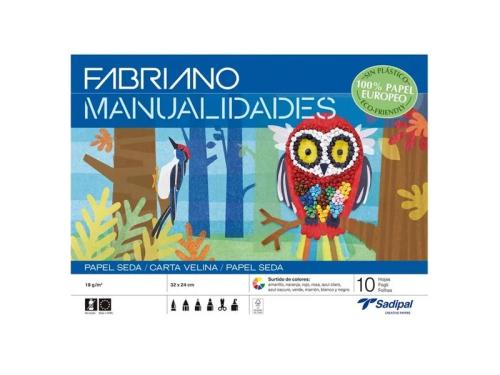 Bloco de 10 Folhas de Papel Seda para Manualidades