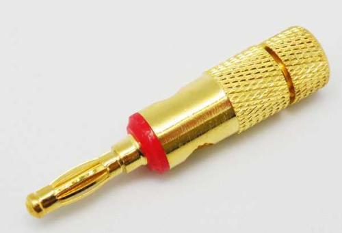 Banana Macho, Dorado, para Cable 4mm