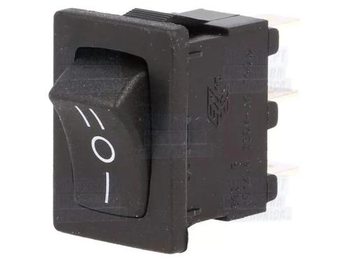 Interruptor Unipolar 3 Posicoes Preto 250v 16a
