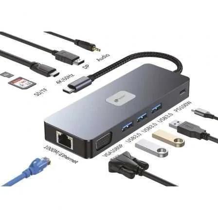 Docking Usb Tipo-C Leotec Leds03/ 3xusb/ 1xusb Ti.