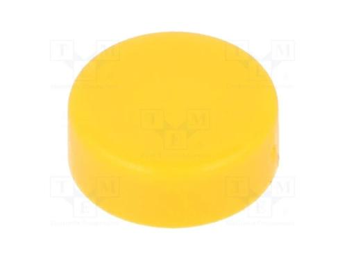 Tecla, 8,5mm, redonda, amarelo, 1241.16