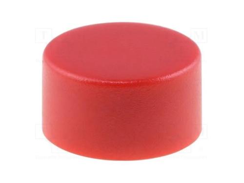 Tecla, 10mm, redonda, vermelho, 1241.16