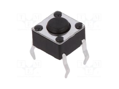Microinterruptor TACT, SPST-NO, Pos: 2, 0,05A/12V.