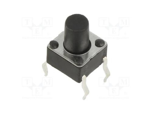 Microinterruptor TACT, SPST-NO, Pos: 2, 0,05A/12V.