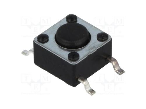 Microinterruptor TACT, SPST-NO, Pos: 2, 0,05A/12V.