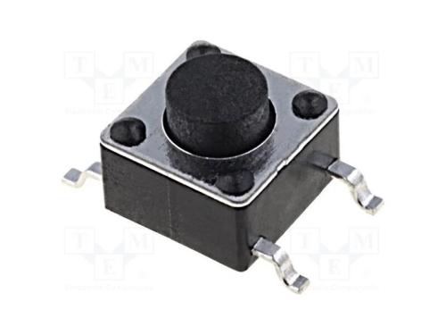 Microinterruptor TACT, SPST-NO, Pos: 2, 0,05A/12V.