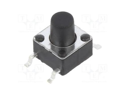 Microinterruptor TACT, SPST-NO, Pos: 2, 0,05A/12V.
