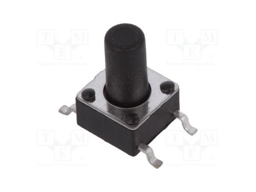 Microinterruptor TACT, SPST-NO, Pos: 2, 0,05A/12V.