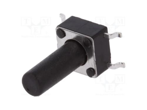 Microinterruptor TACT, SPST-NO, Pos: 2, 0,05A/12V.