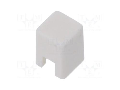 Tecla, apertado, 5,5mm, -25÷70C, quadrada, branca.