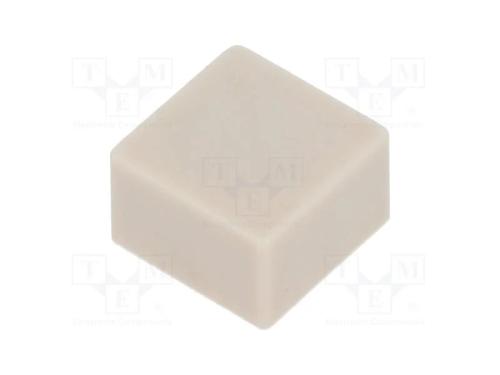 Tecla, apertado, 5,5mm, -25÷70C, quadrada, marfim.