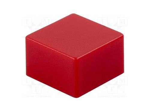 Tecla, quadrada, vermelho, 9x9mm