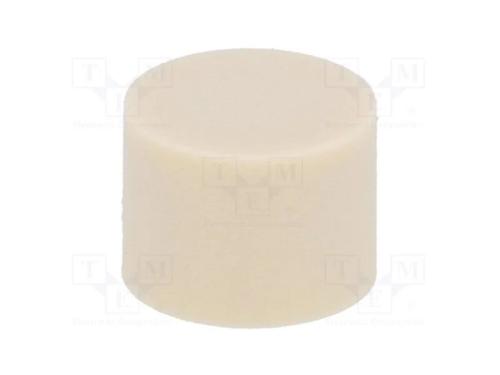 Tecla, apertado, 7mm, -25÷70C, redonda, marfim, 9.
