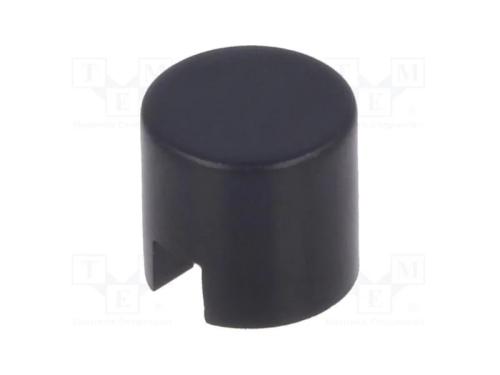 Tecla, apertado, 5,5mm, -25÷70C, redonda, preta, .
