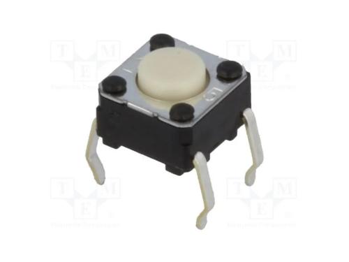Microinterruptor TACT, SPST-NO, Pos: 2, 0,05A/24V.