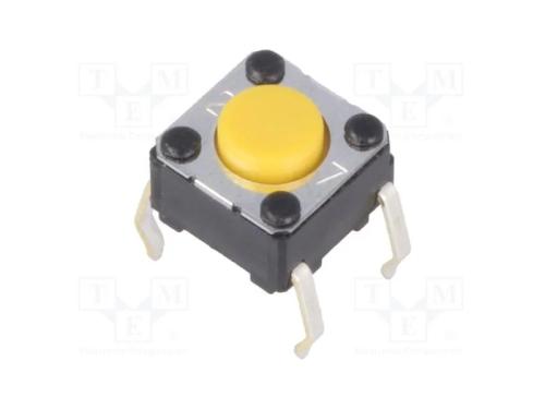 Microinterruptor TACT, SPST-NO, Pos: 2, 0,05A/24V.