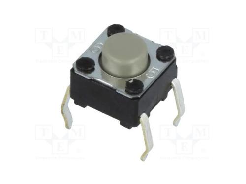 Microinterruptor TACT, SPST-NO, Pos: 2, 0,05A/24V.