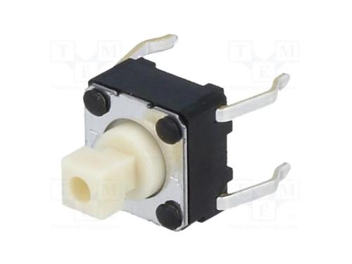 Microinterruptor TACT, SPST-NO, Pos: 2, 0,05A/24V.