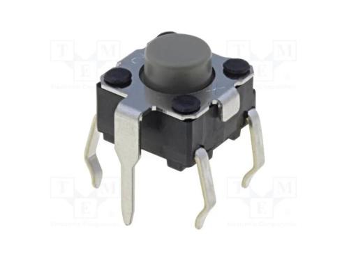 Microinterruptor Tact, Spst-No, Pos: 2, 0,05a/24vdc, Tht, 1,47n