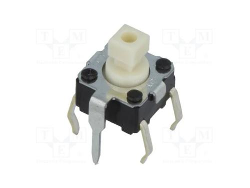 Microinterruptor Tact, Spst-No, Pos: 2, 0,05a/24vdc, Tht, 0,98n