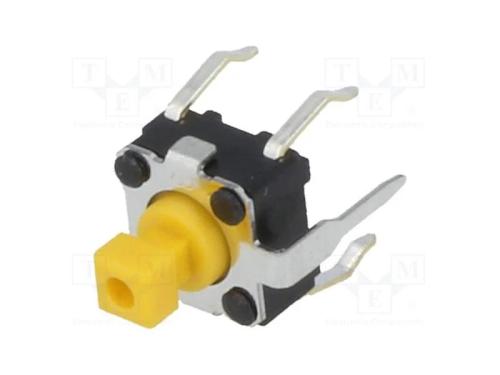 Microinterruptor TACT, SPST-NO, Pos: 2, 0,05A/24V.