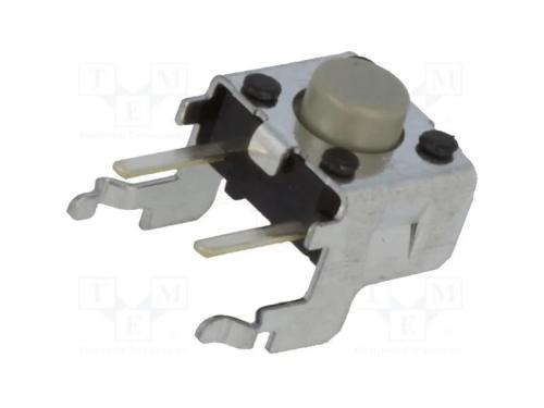 Microinterruptor Tact, Spst-No, Pos: 2, 0,05a/24vdc, Tht, 1,47n