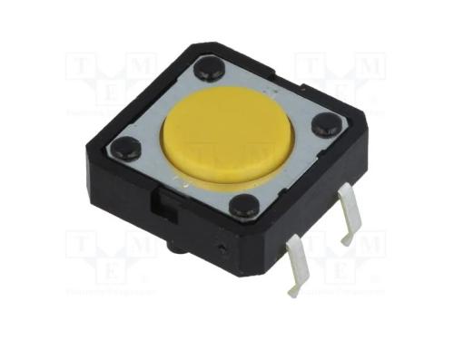 Microinterruptor TACT, SPST-NO, Pos: 2, 0,05A/24V.