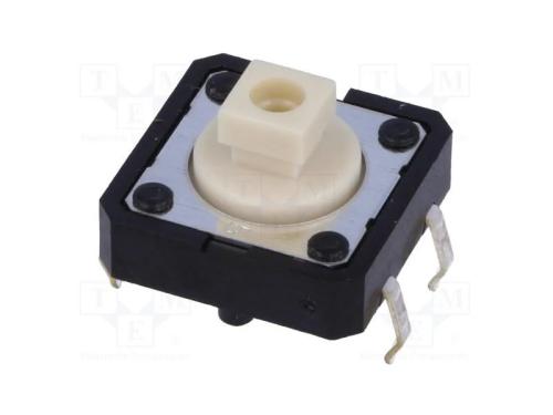 Microinterruptor Tact, Spst-No, Pos: 2, 0,05a/24vdc, Tht, 1,27n