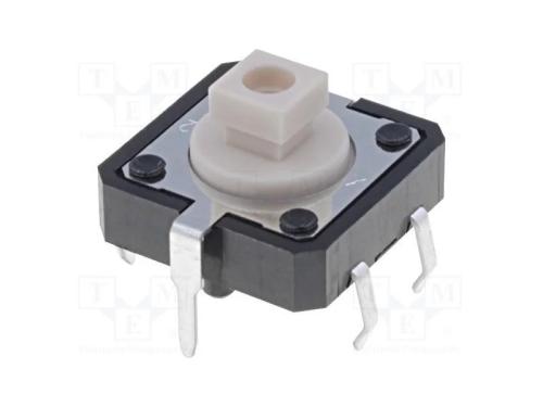Microinterruptor TACT, SPST-NO, Pos: 2, 0,05A/24V.