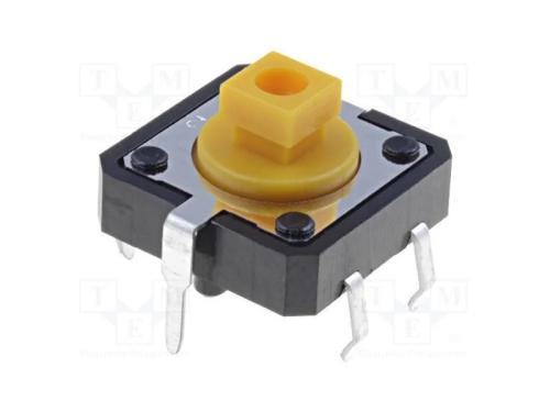 Microinterruptor TACT, SPST-NO, Pos: 2, 0,05A/24V.