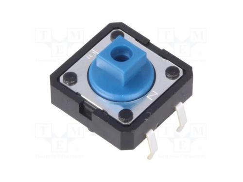 Microinterruptor TACT, SPST-NO, Pos: 2, 0,05A/24V.