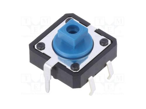 Microinterruptor TACT, SPST-NO, Pos: 2, 0,05A/24V.