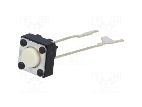 Microinterruptor TACT, SPST-NO, Pos: 2, 0,05A/24V.